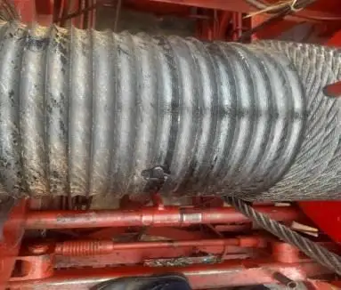 Inspección del Lebus y el cable del malacate