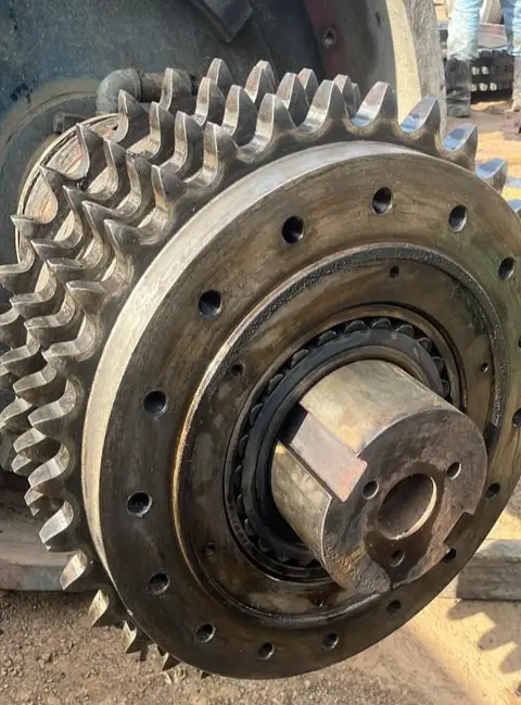 Extracción del malacate e inspección de sprocket