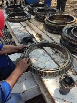Inspección de rodamientos de poleas