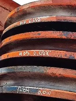 Tolerancia de poleas marcada en la garganta