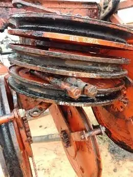 Poleas del bloque corona: rodamientos y pistas