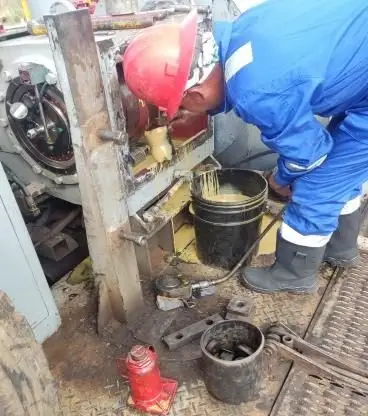 Inspección de bomba de lodo