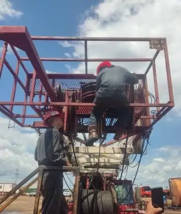 Inspección en la cabria