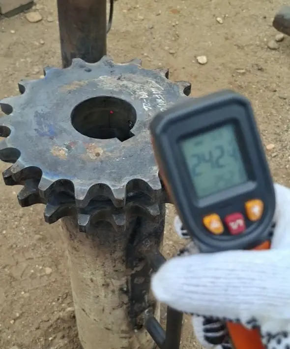 Sprocket gastado del cartucho de tracción, otra toma
