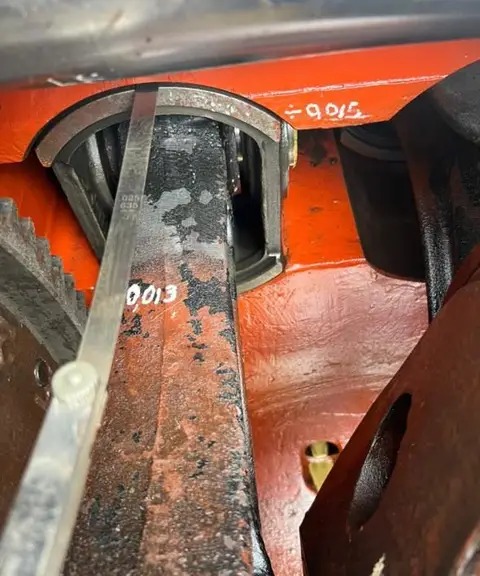 Bomba de lodo: cigüeñal, bielas, rodamientos y medición final