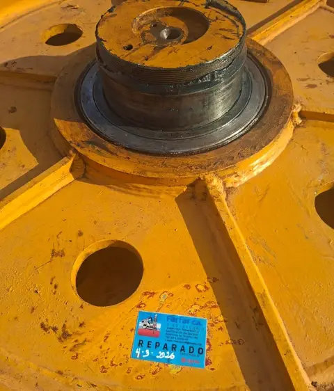 Cubo de polea con el sello reparado